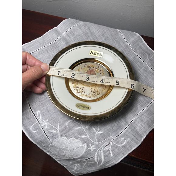 24KT Gold Art of Chokin 50th Anniversary Plate - Picture 2 of 3
